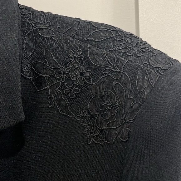 Escada Rare Vintage Black Jacket With Lace Detail - Picture 8 of 13
